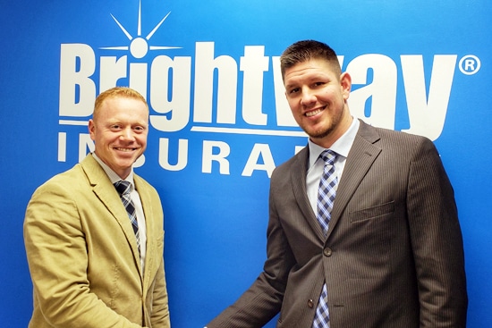 Ken Erdmann and Mike Abberger team up to open a Brightway Insurance Agency in Mooresville, N.C.
