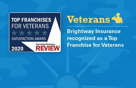 Brightway Insurance named a top franchise for veterans four years in a row