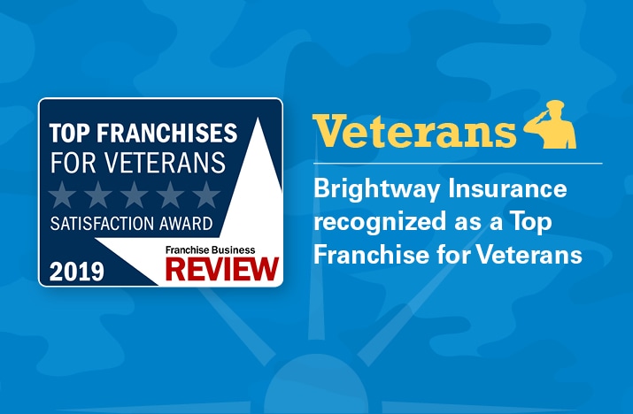 Brightway Insurance named a top franchise for veterans three years in a row