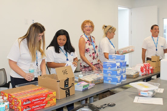 Brightway Insurance delivers disaster preparedness kits to students in Jacksonville, Fla.