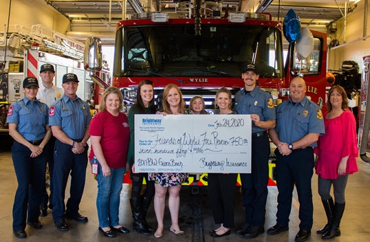 Donation from Brightway, The Lunte Family Agency helps local firefighters