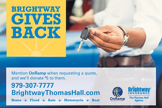 Brightway Insurance Agency in College Station launches campaign to help non-profit that helps local families gain access to reliable transportation